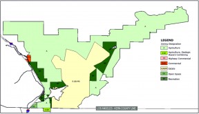 Having survived a court challenge earlier this year, Tejon Mountain Village will feature 3,450 homes north of Gorman. | Click map to enlarge