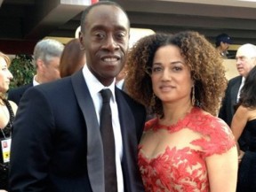 Golden Globe winner Don Cheadle (CalArts 1986) with partner Bridgid Coulter