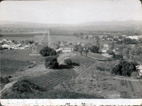 The view from Happy Valley toward the future Valencia in 1958. Click to enlarge.