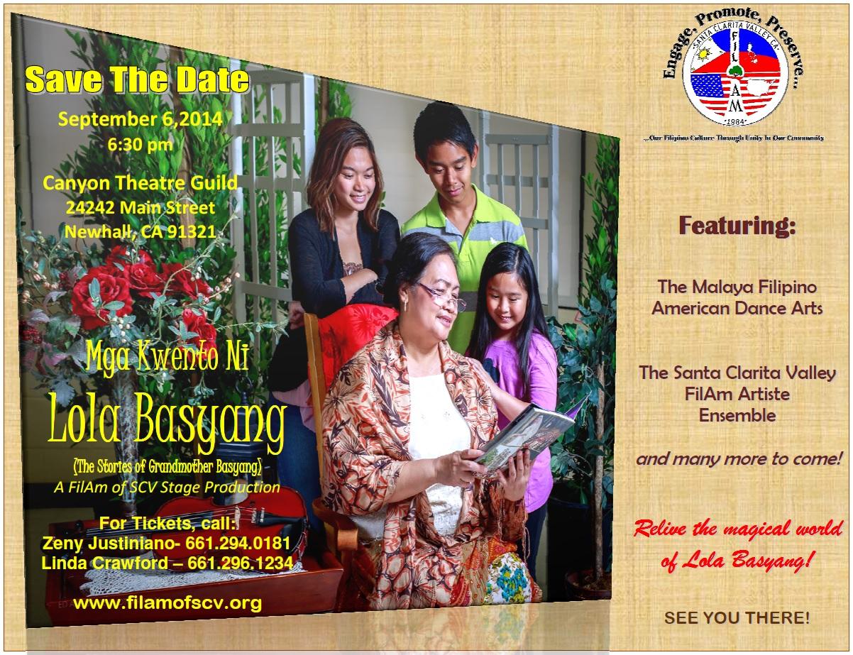 The FilAm Association Of SCV Guild Presents "Mga Kwento Ni Lola Basyang"
