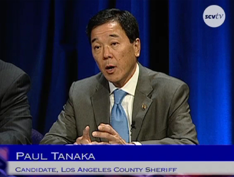 Tanaka at SCVTV a year ago when he ran unsuccessfully for sheriff.