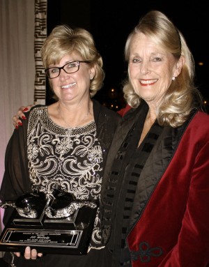 Jill Mellady (left) with COC Chancellor Dianne Van Hook