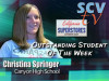 Christina Springer, Canyon: Outstanding Student of the Week