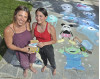 Mother Daughter Chalk Art Team Brings Joy to Saugus Neighborhood