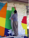 Mural Project Keeps Youth Probationers Busy in Lake Hughes