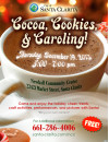 Dec. 19: Cocoa, Cookies, Caroling at Newhall Community Center