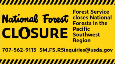 USDA Forest Service Officials Announce Temporary Closures of All California National Forests for Public Safety