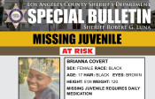 LASD Seeking Help Locating At-Risk, Missing Agua Dulce Teen