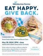 May 30: Sheriff’s Search, Rescue Team Fundraiser at Mendocino Farms