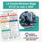 Minimum Wage Increases for Unincorporated Areas of Los Angeles County July 1