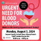 Aug. 5: Blood Donors Needed in Santa Clarita