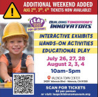 Aug. 2-4: LEAP Children’s Museum Extended Additional Weekend