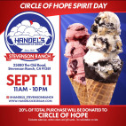 Sept. 11: Circle of Hope Handel’s Ice Cream Fundraiser