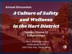 Oct. 15: Hart District Invites Students, Parents to Safety, Wellness Discussion