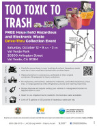 Oct. 12: Household Hazardous Waste, E-Waste Recycling Event in Val Verde