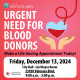 Dec. 13: Blood Drive at Santa Clarita City Hall