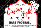 Nov. 15: Hart High Quarterback Club Football Casino Night Fundraiser