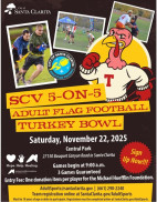 Nov. 22: 5-on-5 Adult Flag Football at Central Park