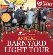 Dec. 13: Holiday Sparkle Takes Over at Hart Park Barnyard Light Tour