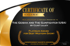 Clint Lilley, ‘The Geisha and The Gunfighter,’ Win Best Western Short Film Award