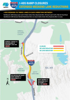 Jan. 9-12: I-405 Reduced to Three Lanes in Each Direction Through the Sepulveda Pass