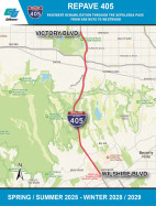 Dec. 22-24: Overnight Lane Reductions, I-405, Sepulveda Pass