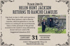 Jan. 31: Helen Hunt Jackson Returns to Rancho Camulos Reenactment