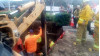 Construction Worker Rescued from Hole