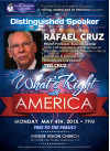 May 4: Rafael Cruz (Ted’s Dad) to Speak at Local Church