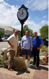 Rotarians Donate, Install Old-timey Clock in Newhall