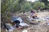Homeless Camp Cleanup Removes Thousands of Pounds of Trash