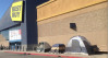 Black Friday Shoppers Line Up in Front of Best Buy Tuesday