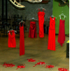 Red Dresses Displayed to Stop Domestic Violence