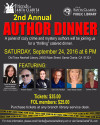 Sept. 24: Library Friends Host Crime, Mystery Authors Panel Dinner