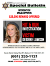 Reward Increased for Information on Fatal Canyon Country Hit-and-Run