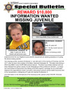 $10,000 Reward Offered for Information on Missing Five Year Old