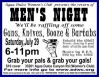 July 29: Men’s Night at Agua Dulce Women’s Club