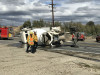 Cement Truck Crashes on Sierra Highway, Spills Fuel