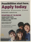 April 27, May 11: Job Fairs at New SCV McDonald’s Restaurant