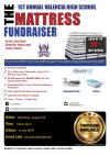 Aug. 25: Valencia High Marching Band & Color Guard Mattress Fundraiser