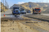 Truck, EV Crash Causes Fuel Spill on Sierra Highway