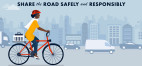 May is the month of bicycle safety. Share the Road: