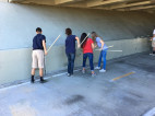 The city is looking for volunteers to remove the graffiti day