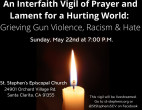May 22: Vigil of Prayer and Lament for a Hurting World at St. Stephen’s
