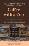 July 20: SCV Sheriff’s Station Hosting Coffee with a Cop