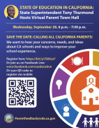 Parents Invited to Virtual Town Hall with State Schools Chief