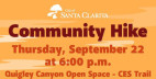 September 22: Guided hike to watch the sunset over the SCV