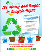 Recycle trees after the holidays in convenient places