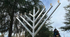 The community lighting of the Menorah took place to celebrate the start of Chanukah
