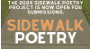 Call for Entries for 2024 Sidewalk Poetry Project